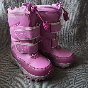 Lands' End Kids Pink Rain & Snow Boots